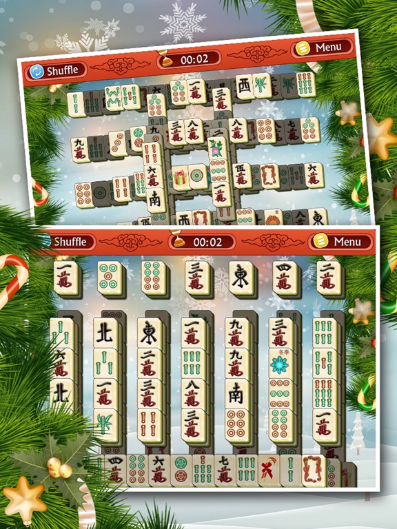 Christmas Mahjong 3D - Classic Winter Puzzle Game iPad screenshot 3 - Games app