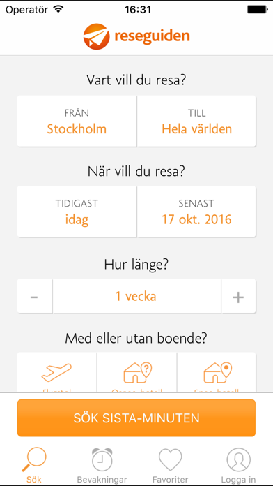 Reseguiden.se Sista minuten screenshot 2