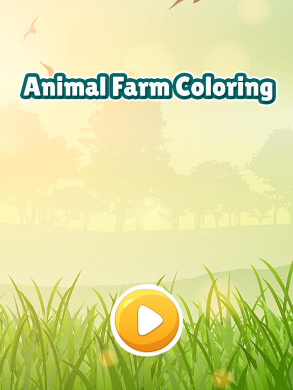 Animal in farm coloring book games for kids iPad screenshot