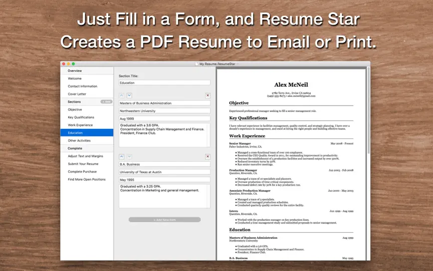 Capture d'écran de Resume Star: Pro CV Designer sur iPhone 4