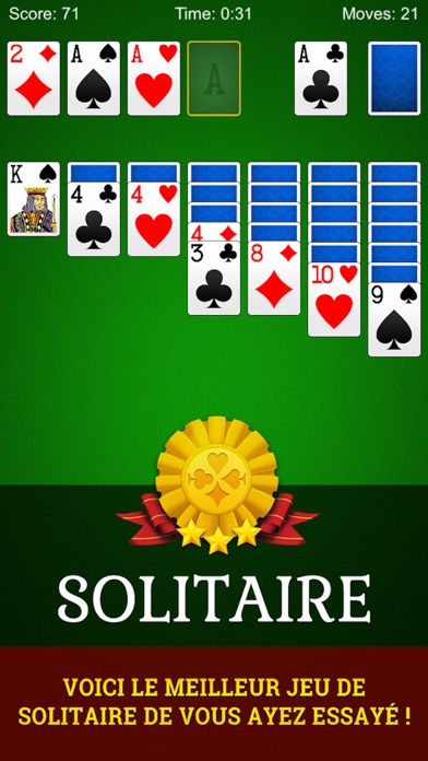 Screenshot #1 pour Solitaire - Jeu de solitaire