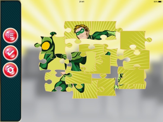 super heroes puzzle learning games for little kids iPad screenshot