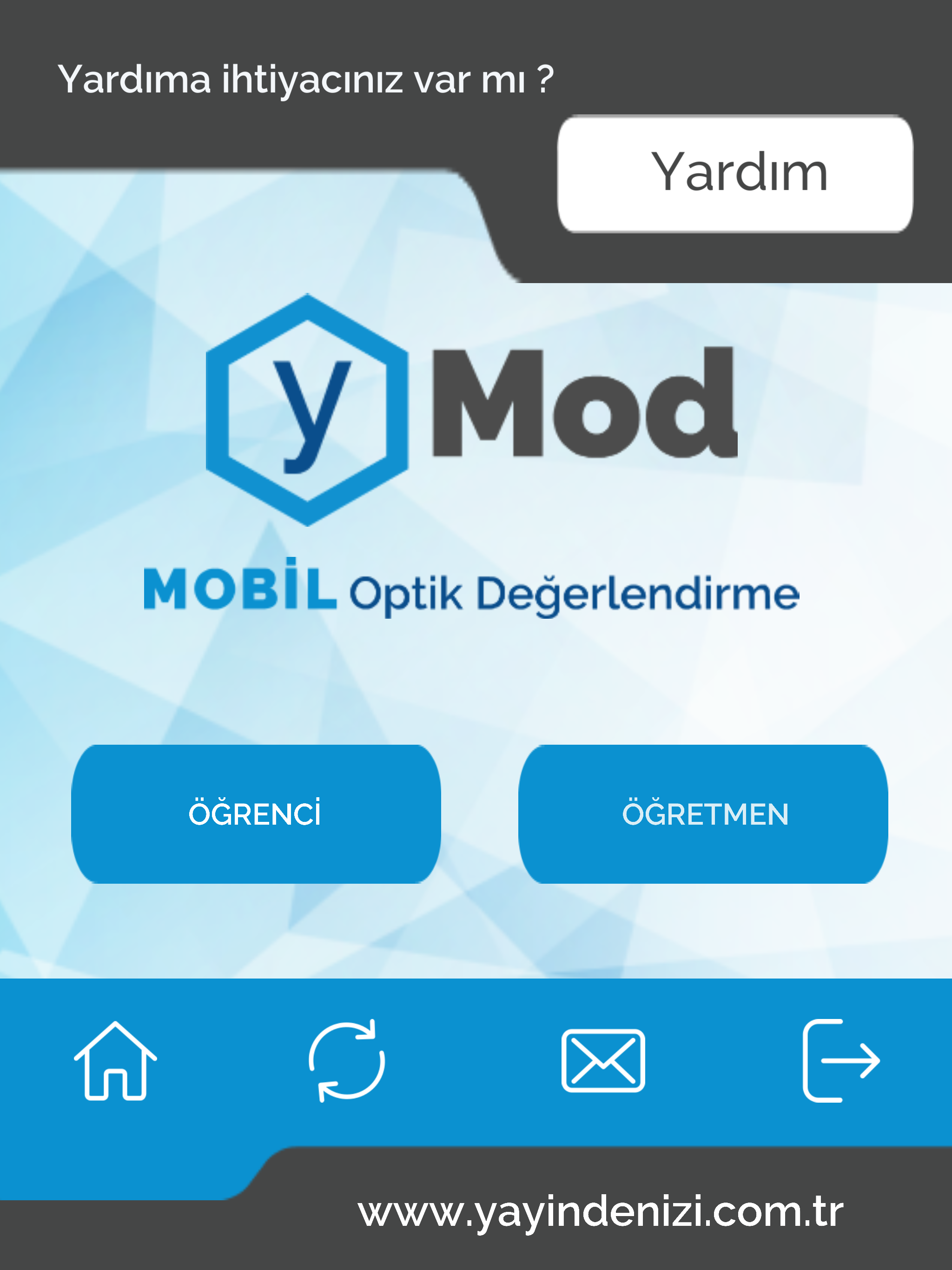 Yayın Denizi Optik Okuma