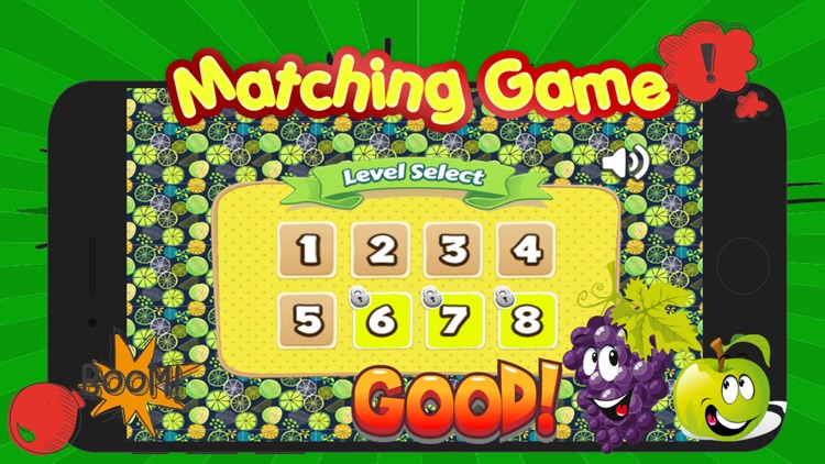 Fruits Matching Remember Game Preschool Matching
