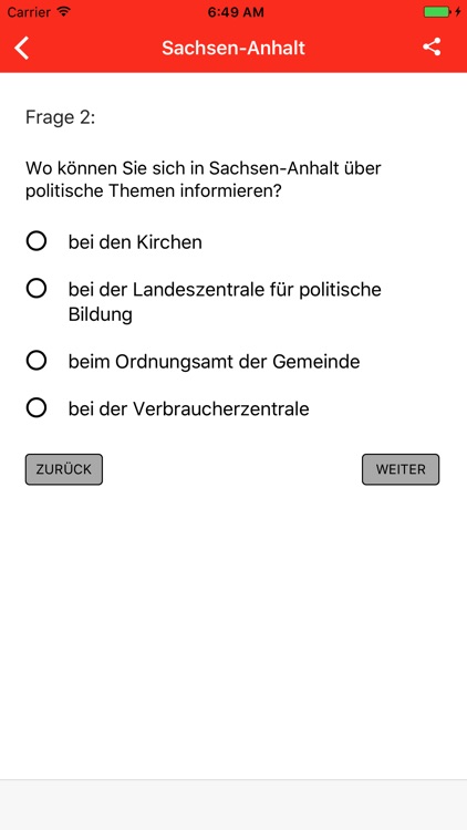 Einbürgerungstest Sachsen-Anhalt