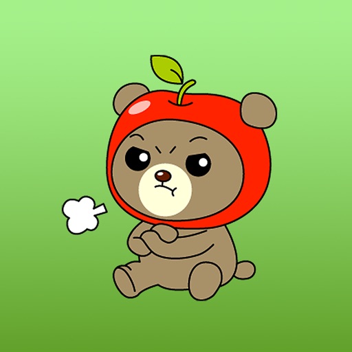 Apple Bear Stickers for iMessage