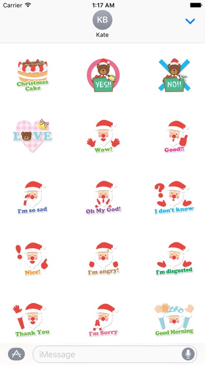 Many Stickers Of Santa Claus Snowman And Teddy
