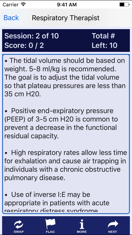 Respiratory Therapist Certification Review screenshot-3