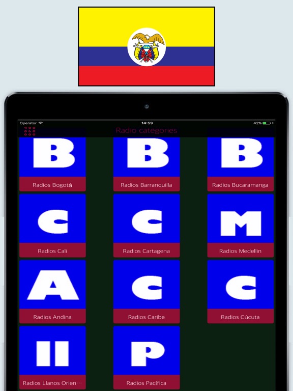 Radio Colombia FM / Radios Stations Online Live iPad screenshot 1 - Entertainment app