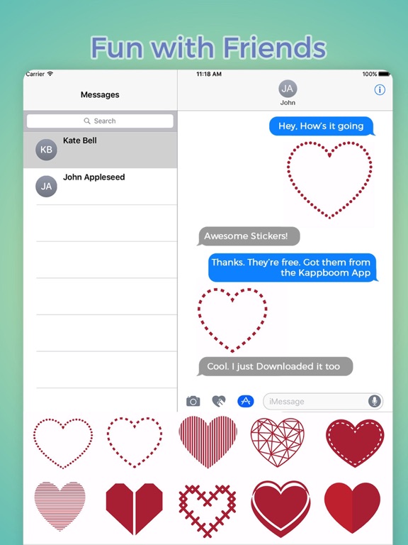 Screenshot #6 pour Heart Collection Stickers