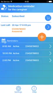 medication call reminder for the caregiver iphone screenshot 1