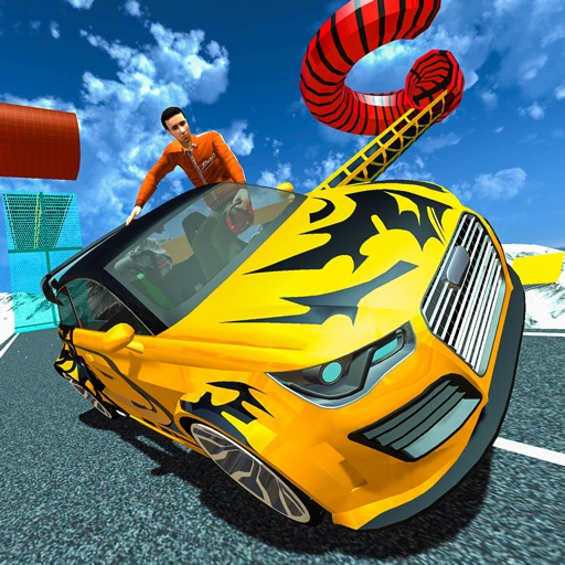 Free Car Extreme Snow Racing Stunts iOS App