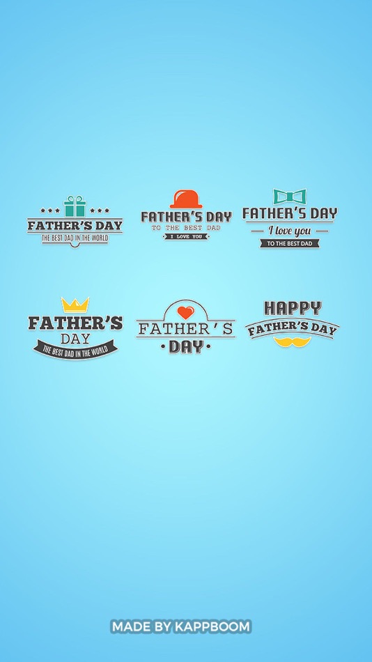 Father's Day Stamps Stickers - 1.0 - (iOS)