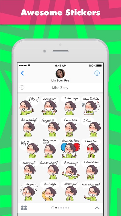 Miss Zoey stickers by wenpei
