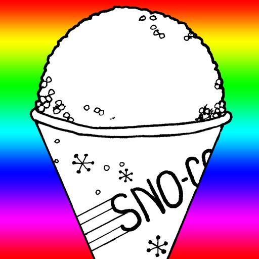 Snow Cone Coloring Pages