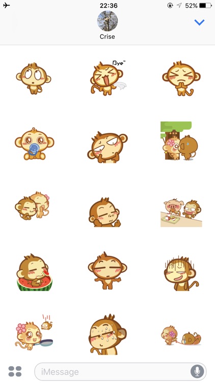 Monkeymoji Stickers for imessages