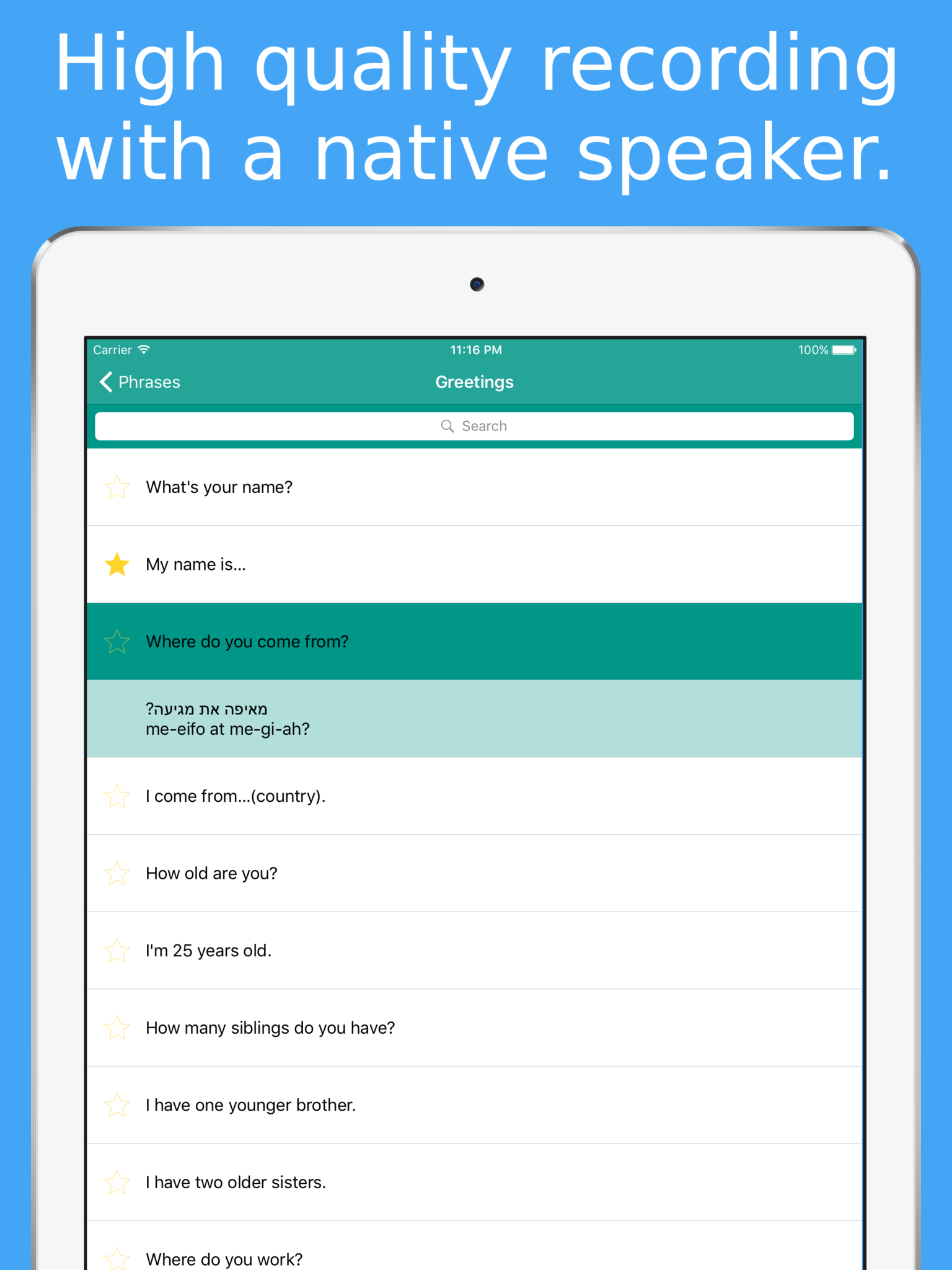 Simply Learn Hebrew - Travel Phrasebook For Israel screenshot 7