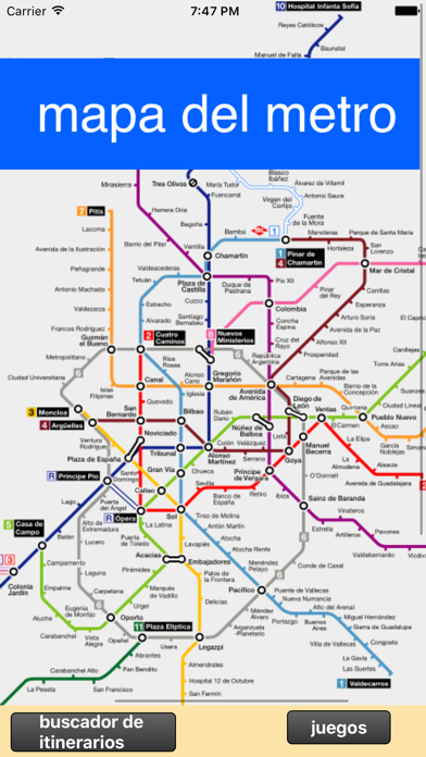 Screenshot #2 pour Metro de Madrid - Mapa y Buscador de Itinerarios