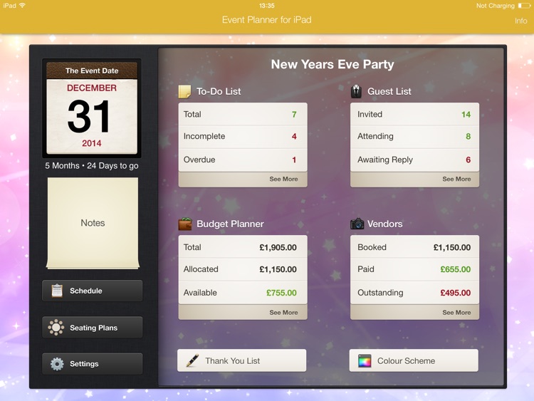 Event Planner for iPad