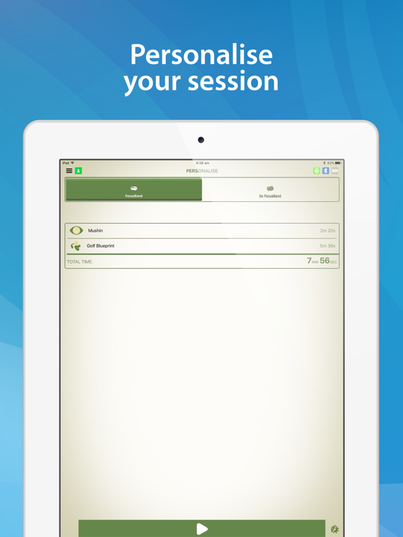 FocusBand NeuroSkill - Golf iPad screenshot 5 - Sports app