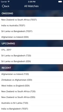 Game screenshot Cricket Live Score and Schedule apk