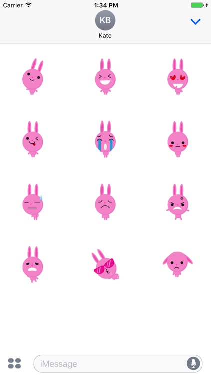 Cute Bunny Emoji Pack