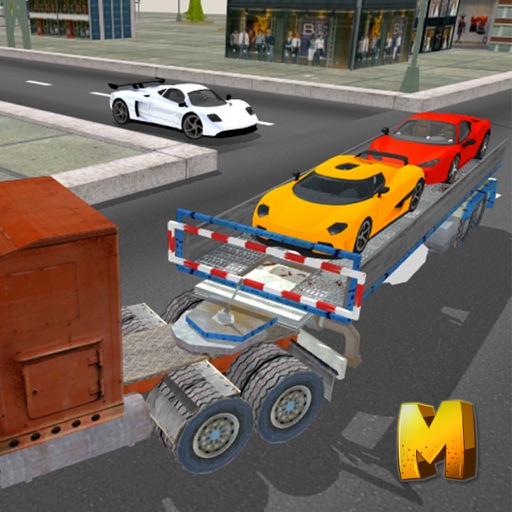 Sport Car Transport Truck Simulator 3D Icon