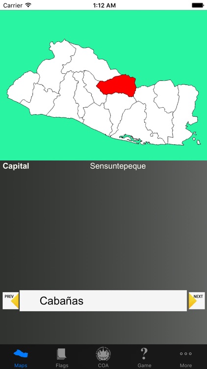 El Salvador Department Maps, Flags, Capitals