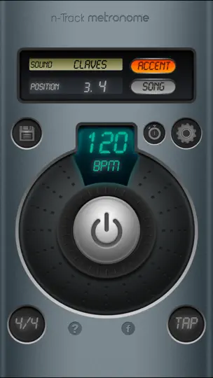 N-Track Metronom iPhone Ekran Görüntüsü 1
