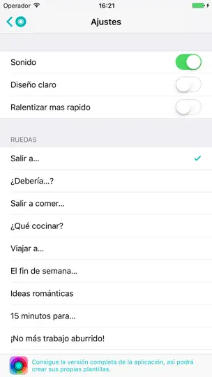 Captura de pantalla de Decide Now! Lite en iPhone 4