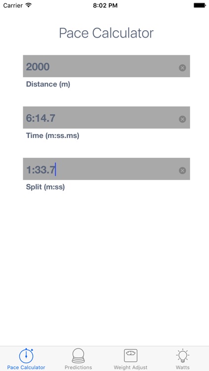 ErgCalc - Split Calculator