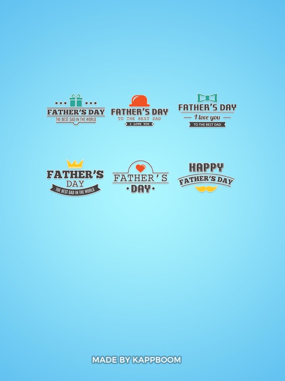Screenshot #4 pour Father's Day Stamps Stickers