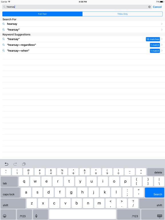 Federal Rules of Evidence (LawStack's FRE) iPad screenshot 4 - Reference app