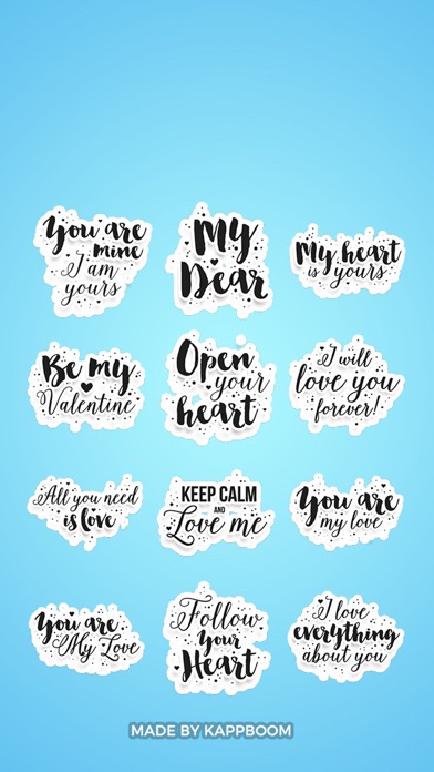 Love Quotes Stickers by Kapboomのおすすめ画像2