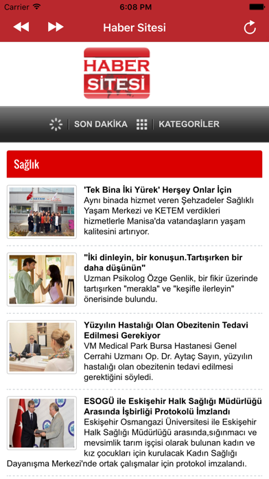Screenshot #3 pour Haber Sitesi