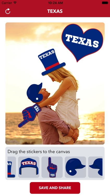 Texas Baseball Stickers & Emojis