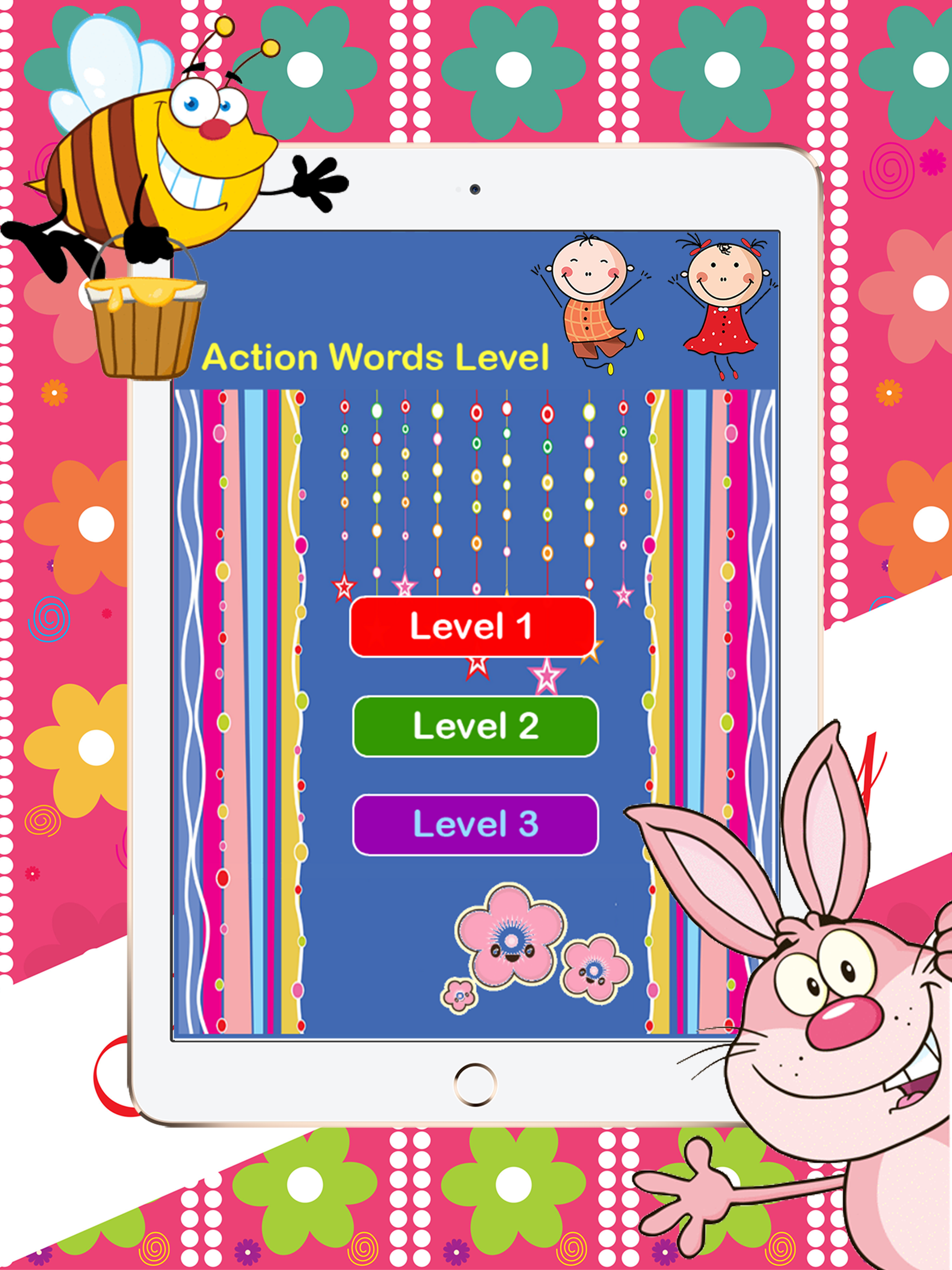 Kids Spelling Action Words Worksheets With Picture screenshot 4