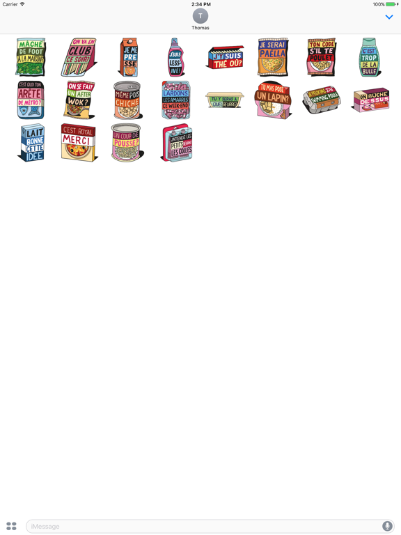 Les Monojis iPad screenshot 5 - Stickers app