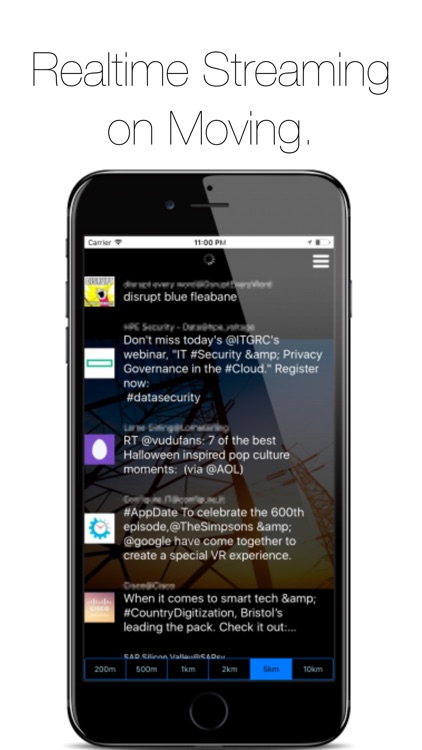 Streaming Tweets Around You - NearbyTweets