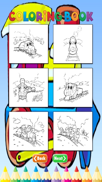 Train Coloring Book - Activities for Kid screenshot-3