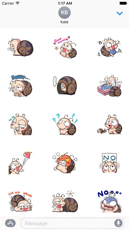 Cute Snail Stickers