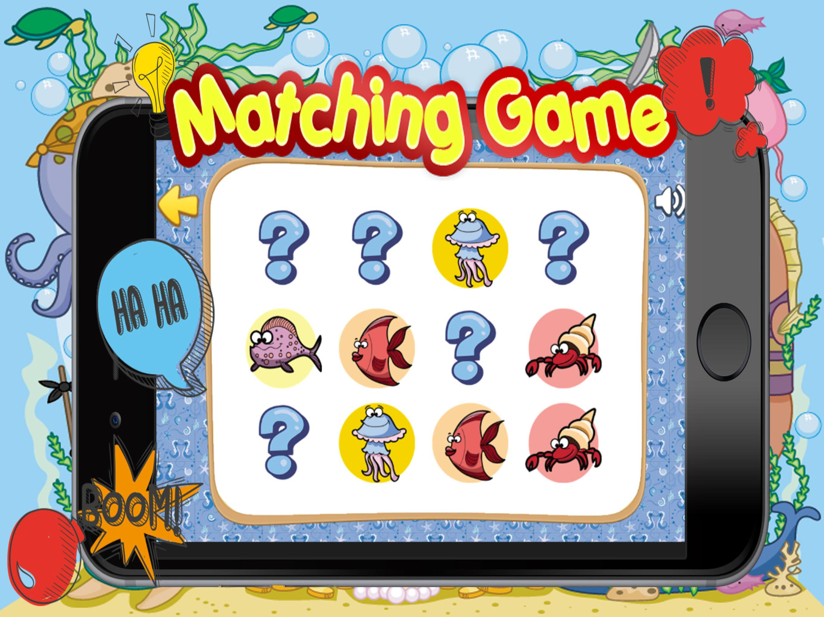 Sea Animals Matching-Education Learning Matching screenshot 6