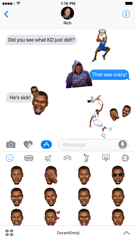 #3. DurantEmoji by Kevin Durant (iOS) 由: TikGames, LLC