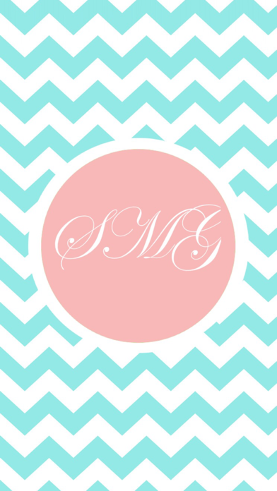 Girly Monogram Wallpapers - Cute Colorful Themesのおすすめ画像1