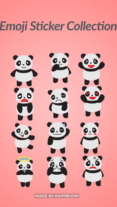 Fantastic Panda Emojisのおすすめ画像1