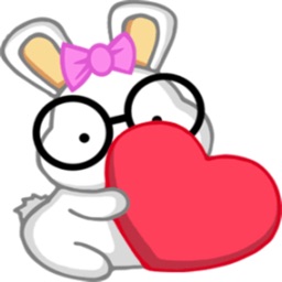 Nerdy Bunny stickers by Marko Njegovan