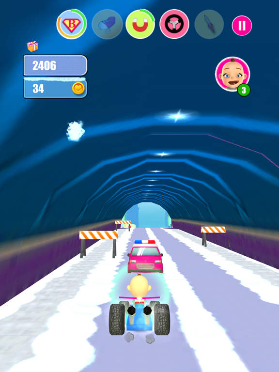 Screenshot #6 pour Baby Snow Run - Running Game