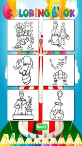 Circus Coloring Book - Activities for Kid screenshot #1 for iPhone