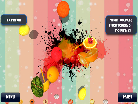 Screenshot #5 pour Fruits Cutting Splash 2D