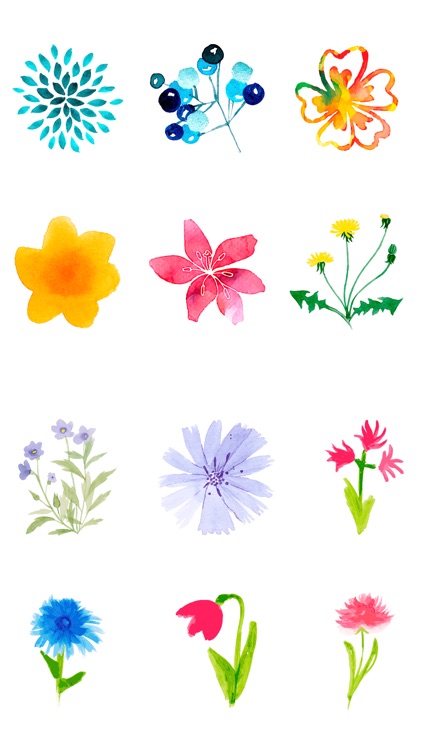 Watercolor Flowers & Gardening